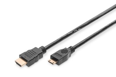 Digitus HDMI High Speed Anschlusskabel, HDMI - Mini HDMI