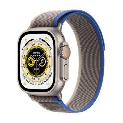 Apple Watch Ultra Cell 49mm Titanium Blue/ Gray Trail Loop S/ M