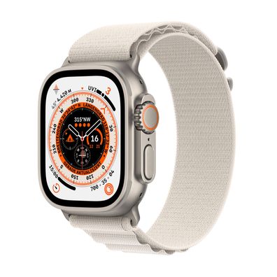 Apple Watch Ultra Cell 49mm Titanium Starlight Alpine Loop L