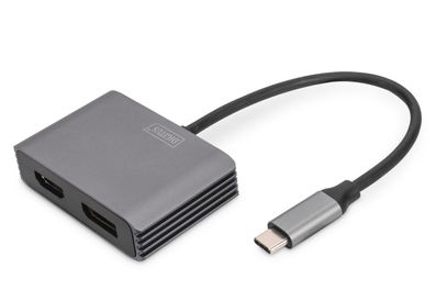 Digitus USB Type-C™ 4K 2in1 DisplayPort + HDMI Grafik-Adapter