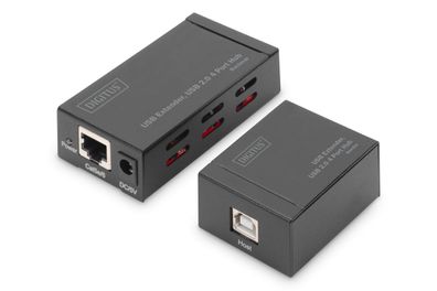 Digitus USB Extender, USB 2.0 4 Port Hub
