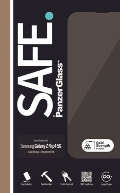 SAFE. by PanzerGlass Samsung Galaxy Z Flip 4 5G TPU Case + Glass