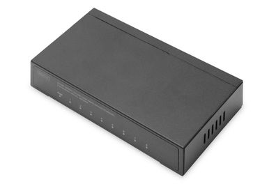 Digitus 8-Port Gigabit Switch, Desktop, Unmanaged, Metallgehäuse