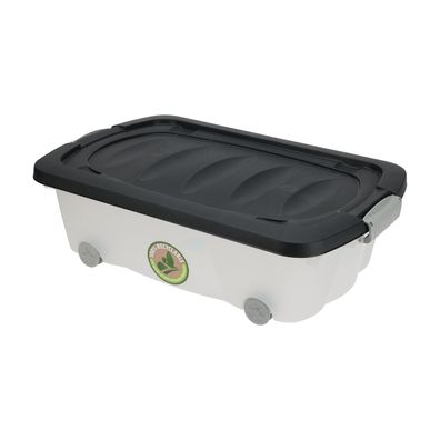 Kunststoffbox Aufbewahrungsbox Stapelbox Plastikbox Regalbox mit Deckel 30L
