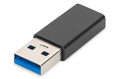 Digitus USB Typ-C Adapter, Typ A to C M/ F, 3A, 5GB, black