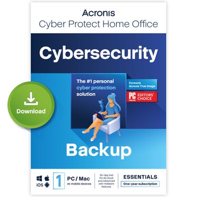 Acronis Cyber Protect Home Office 2023 - Essentials - 1 Computer - 1 year