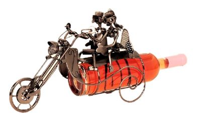 Flaschenhalter für Weinflaschen Metall Paar auf Motorrad