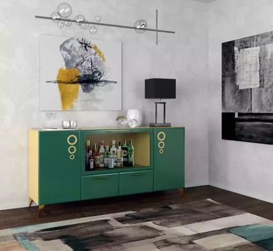 Sideboard Luxus neu Grüne Konsole Sideboards Modern Wohnzimmer Kommoden Holz