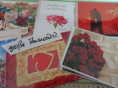 ältere Grußkarten Valentine Valentinstag