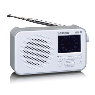 Lenco PDR-036WH - DAB + / FM-Radio mit Bluetooth® - Weiß