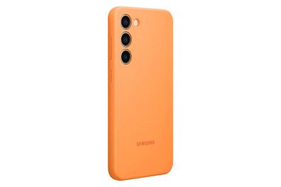 Samsung Silicone Case für Galaxy S23 + , Orange