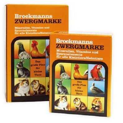 Brockmanns Zwergmarke 5 kg Mineralien und Vitamine für Geflügel Taube und Nager