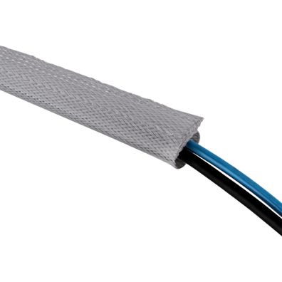 InLine® Kabelschlauch, Gewebeschlauch mit Klettverschluss, 1m x 25mm Durchmesser