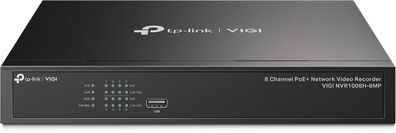 TP-Link VIGI NVR1008H-8MP 8 Kanal PoE Netzwerk Video Rekorder