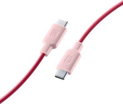 Cellularline Style Color Data Cable USB-C Typ-C 1 m RED PINK