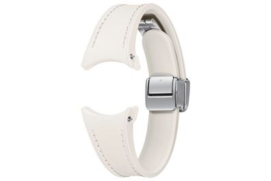 Samsung D-Buckle Hybrid Band (Slim, S/ M) für Watch, Cream