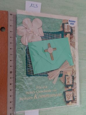 Grußkarte Für ein Geschenk zur heiligen Kommunion Kuvert für Geld Euro Horn Verlag