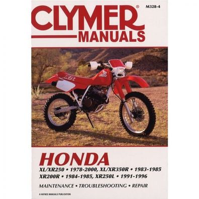 Honda XL XR250 XR350R XR200R XR250L (1978-2000) Reparaturanleitung Clymer