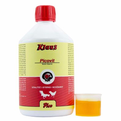 Klaus Picovit 1000 ml Multivitamin für Geflügel flüssiges Vitaminpräparat Pflege