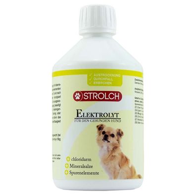 Strolch Elektrolyt Lösung 500 ml gg austrocknen Durchfall & Erbrechen bei Hunden