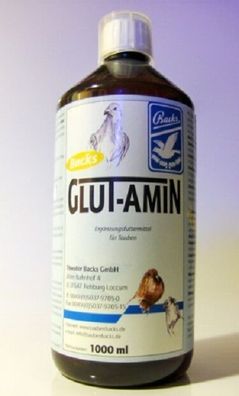 Backs GLUT-AMIN 1000 ml Aminosäuren und Glutamin Lösung für Tauben und Geflügel