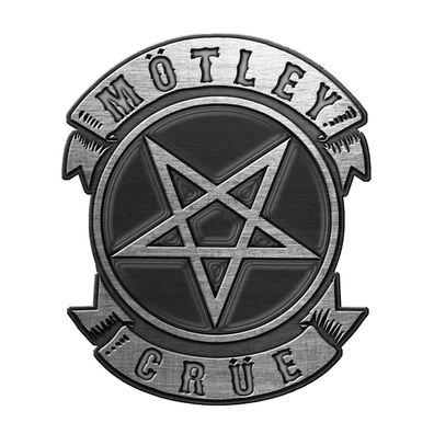 Mötley Crüe Pentagram Anstecker Pin aus Metall Offiziell lizensiert
