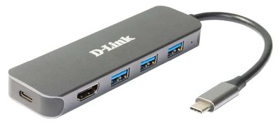 D-Link DUB-2333 5-in-1 USB-C Hub HDMI/ Power Delivery1x HDMI