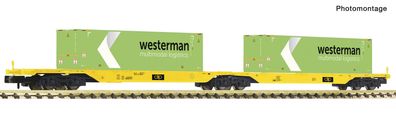Güterwagen Container-Doppeltragwagen CLIP, Fleischmann N 825342 neu OVP