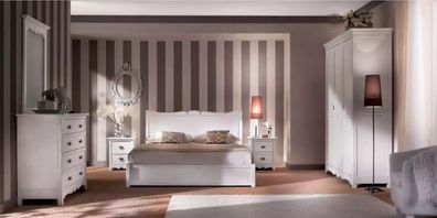 Modern Schlafzimmer Bett 2x Nachttische Kommode Schrank Set
