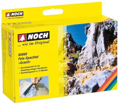 NOCH 60880 Fels-Spachtel “Granit” grau, 400 g