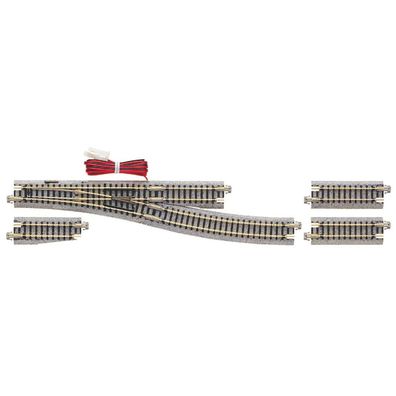 KATO 20-221 Elektrische Weiche rechts 15° R, 481 mm