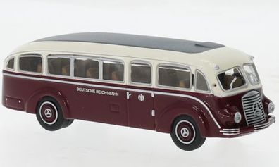 Brekina 52432 - 1/87 Mercedes LO 3500, dunkelrot/ weiss, Deutsche Reichsbahn,1936