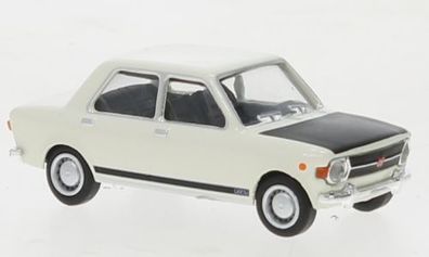 Brekina 22536 - 1/87 Fiat 128, weiss/ schwarz, 1969 - Neu