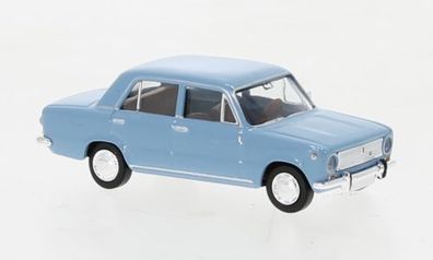 Brekina 22416 - 1/87 Fiat 124, hellblau, 1966 - Neu