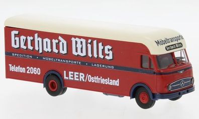 Brekina 57233 - 1/87 Mercedes LP 322 Möbelwagen, Gerhard Wilts, 1960 - Neu