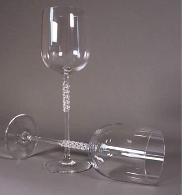 2x Rosenthal Century Weinglas 22,8 cm Studio-Linie mit Noppen / Stielglas #U3