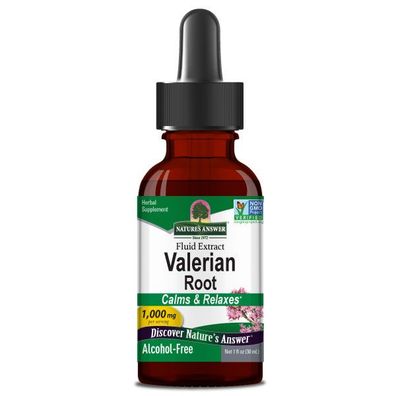 Nature's Answer, Valerian Root, Alcohol-Free, 1000mg, 30ml