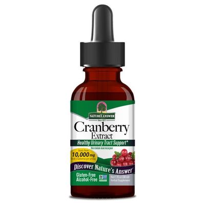 Nature's Answer, Cranberry Extract, Alcohol-Free, 10000mg, 30ml