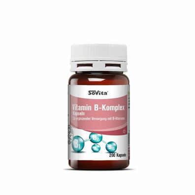 sovita ascopharm Vitamin B-Komplex 200 Kapseln B1 B2 B6 B12 Niacin Vitamine