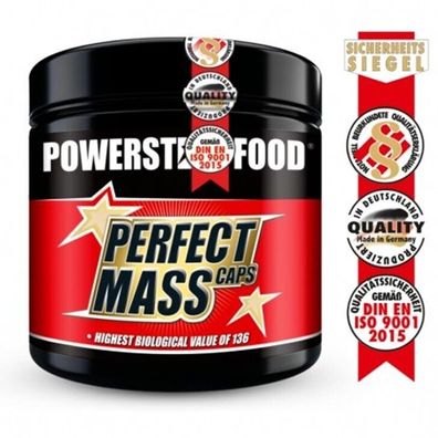 Powerstarfood Perfect MASS CAPS Aminosäuren Komplex 300 Kaps reduziert