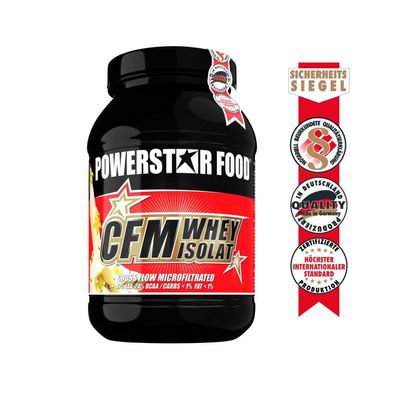 Powerstarfood 1000g CFM WHEY ISOLAT - Whey Protein Isolate Vanille Bestseller!