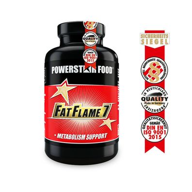 Powerstarfood FAT FLAME 7 Support 150 Kaps Bestseller!