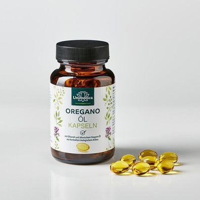 Unimedica Oregano Öl - 60 Kapseln mit 135 mg - 80% Carvacrol Bestseller