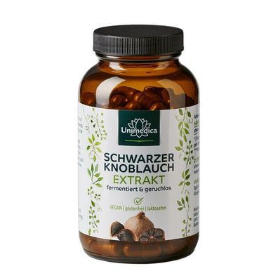 Unimedica Schwarzer Knoblauch Extrakt 600 mg pro Tag (1 Kapsel) geruchlos