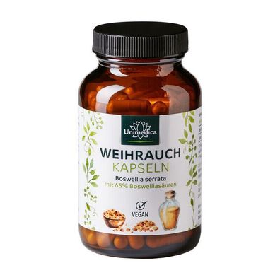 Unimedica Weihrauch 65% Boswellia serrata - 400 mg 140 Kapseln vegan