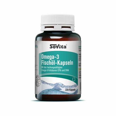 Omega 3 - Fischöl 220 Kapseln von Sovita ascopharm EPA DHA