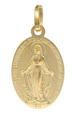 trendor Schmuck Milagrosa Anhänger Gold 585 (14 Kt) Madonna Medaille 15722