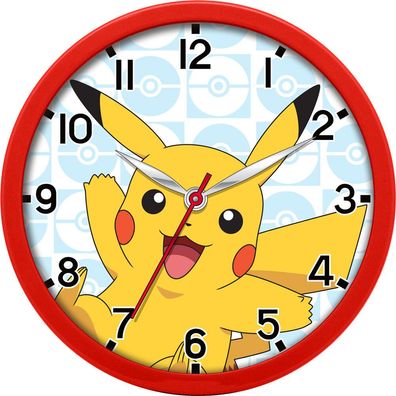 Pokemon Pikachu Wanduhr Watch Uhr Clock 25 cm