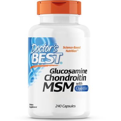 Doctor's Best, Glucosamine/ Chondroitin/ MSM, 240 Kapseln