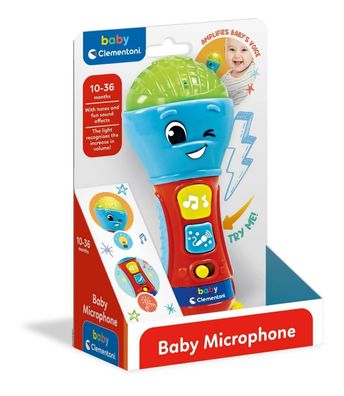 Clementoni Baby Mikrophon Babyspielzeug 10-36 Monate tragbares Mikrofon Neu